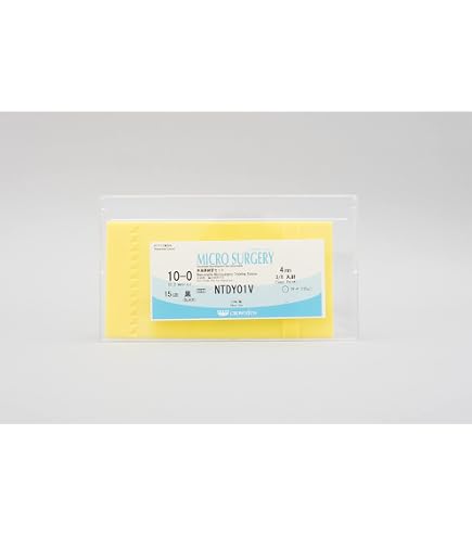 Amazon | MMI MMI練習用マイクロ針付縫合糸 3/8サークル 黒ナイロン 12